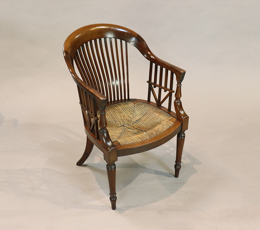 Victorian Chair with Rush Seat
