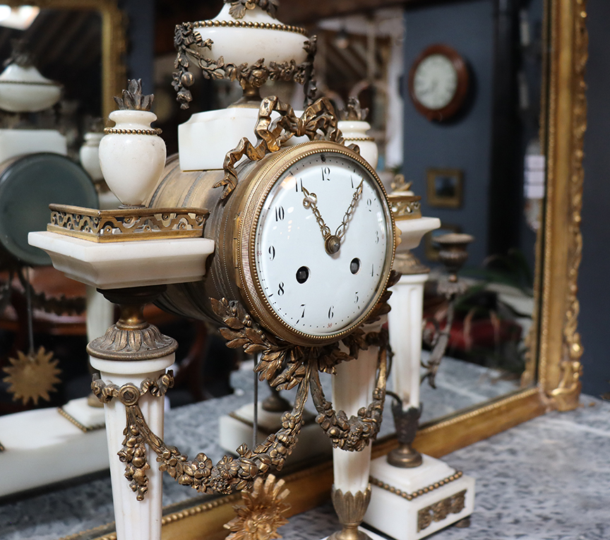 19th Century French Marble Timepiece