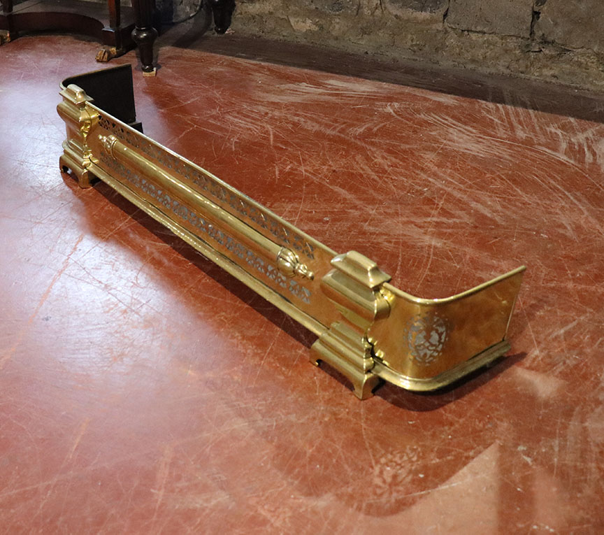 William IV Irish Brass Fender